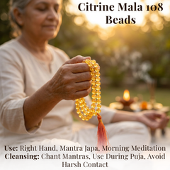 Citrine Mala 108 Beads