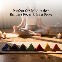 Seven Chakra Pyramid Wellness Stones