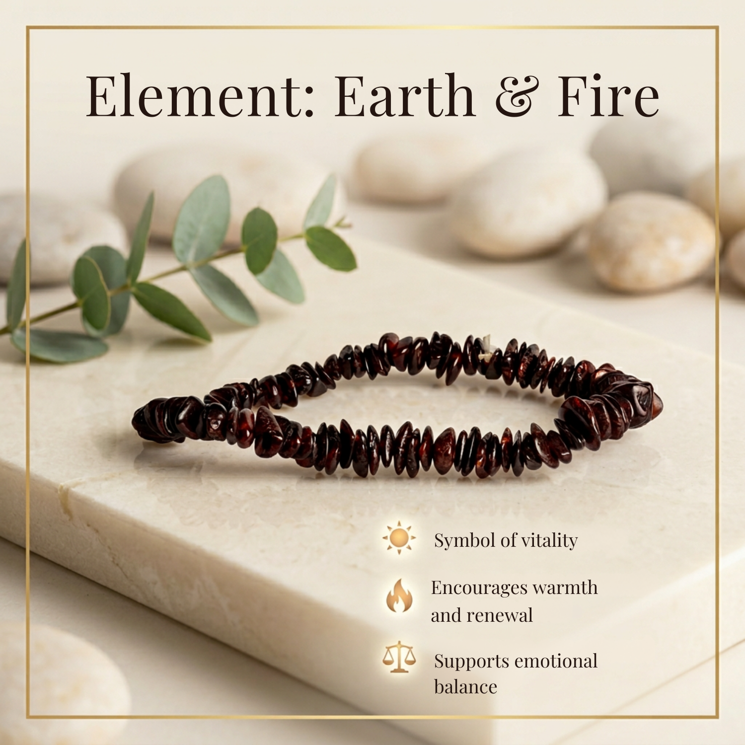 Natural Amber Chips Bracelet