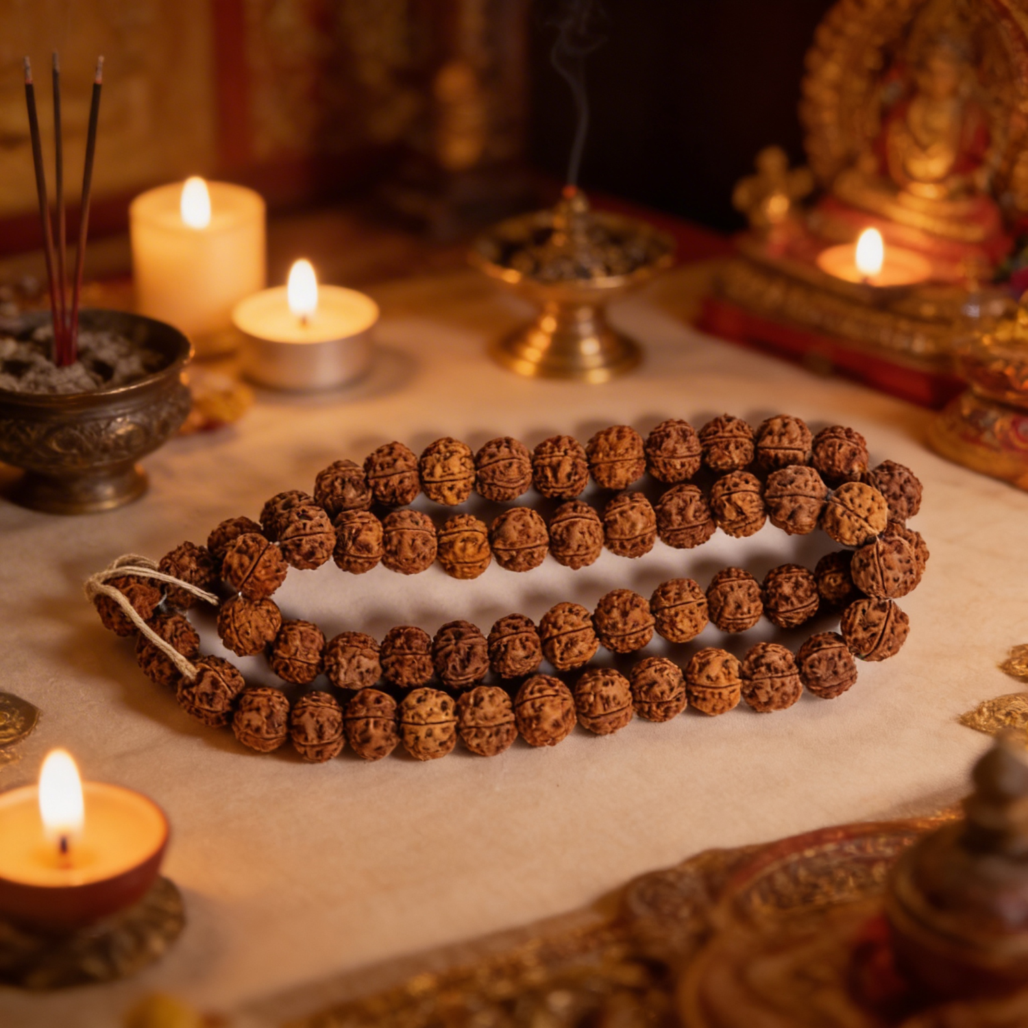 Nepali 5 Mukhi Rudraksha Kantha