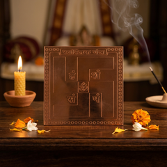 Copper Swastik Yantra 4 Inches