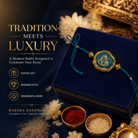 Premium Ganesha Crystal Rakhi Bracelet for Brother | Natural Crystal Stone Raksha Bandhan Rakhi | Handcrafted Design with Elegant Finish