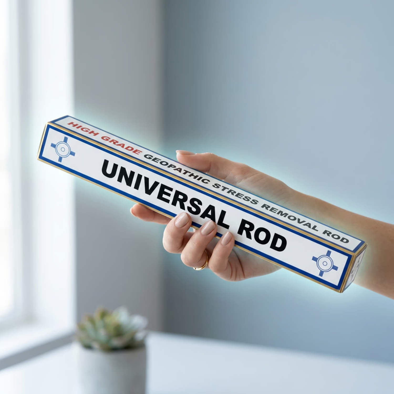 Brass Geopathic Rod - Square (Universal Rod)