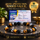 Pyrite Bracelet & Dhanyog Pyramid Combo | Wealth, Prosperity & Positive Energy | FREE Triple Protection Bracelet