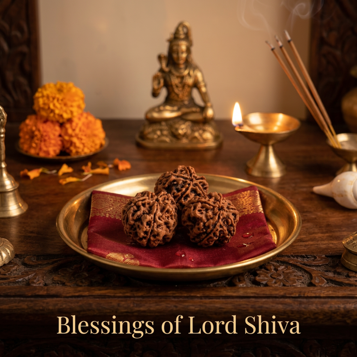 5 Mukhi Nepali Rudraksha Bead for Peace, Wisdom & Spiritual Growth