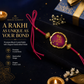 Premium Krishna Crystal Rakhi Bracelet for Brother | Natural Crystal Stone Raksha Bandhan Rakhi | Handcrafted Design with Elegant Finish