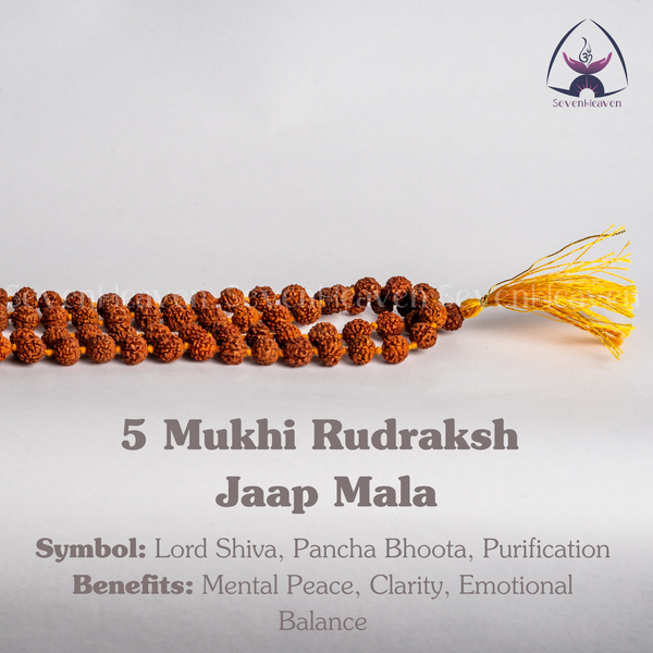 5 Mukhi Rudraksh Jaap Mala