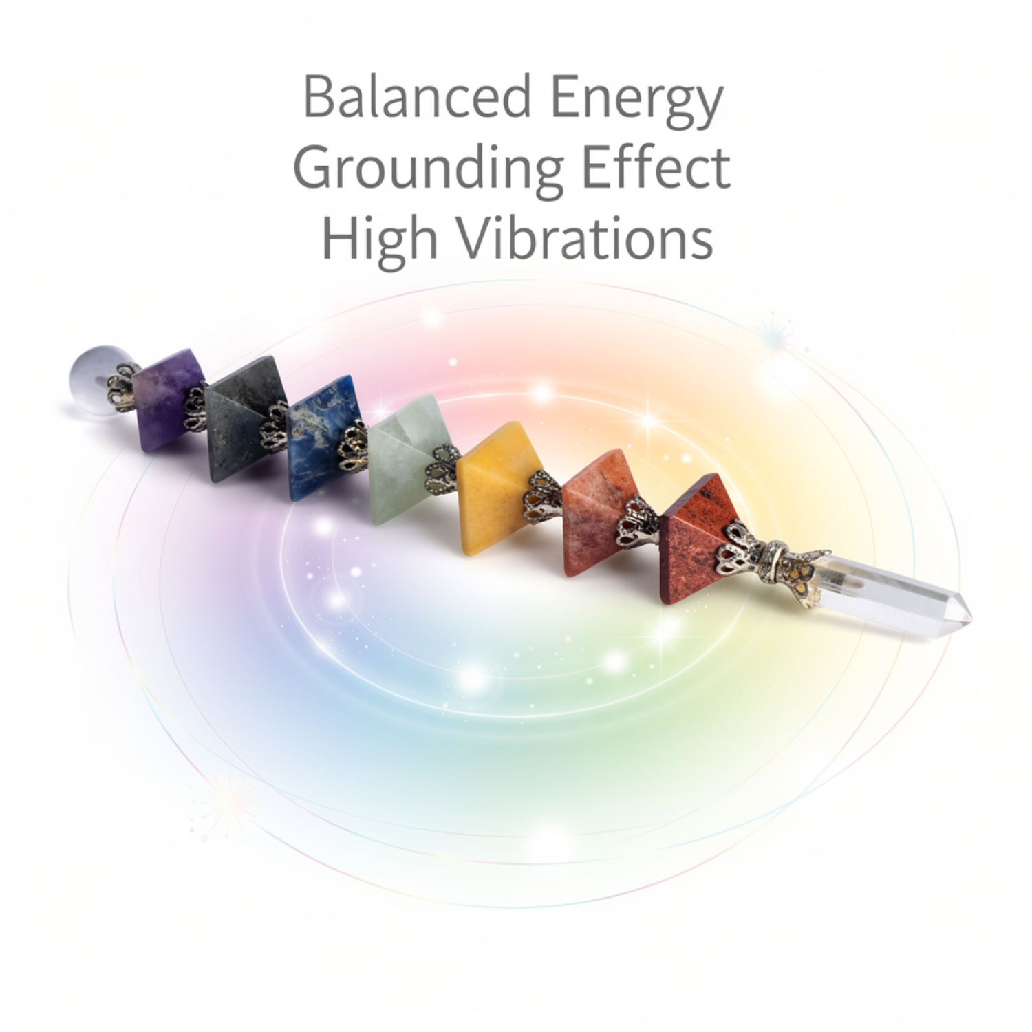 Seven Chakra Alignment Pyramid Stick