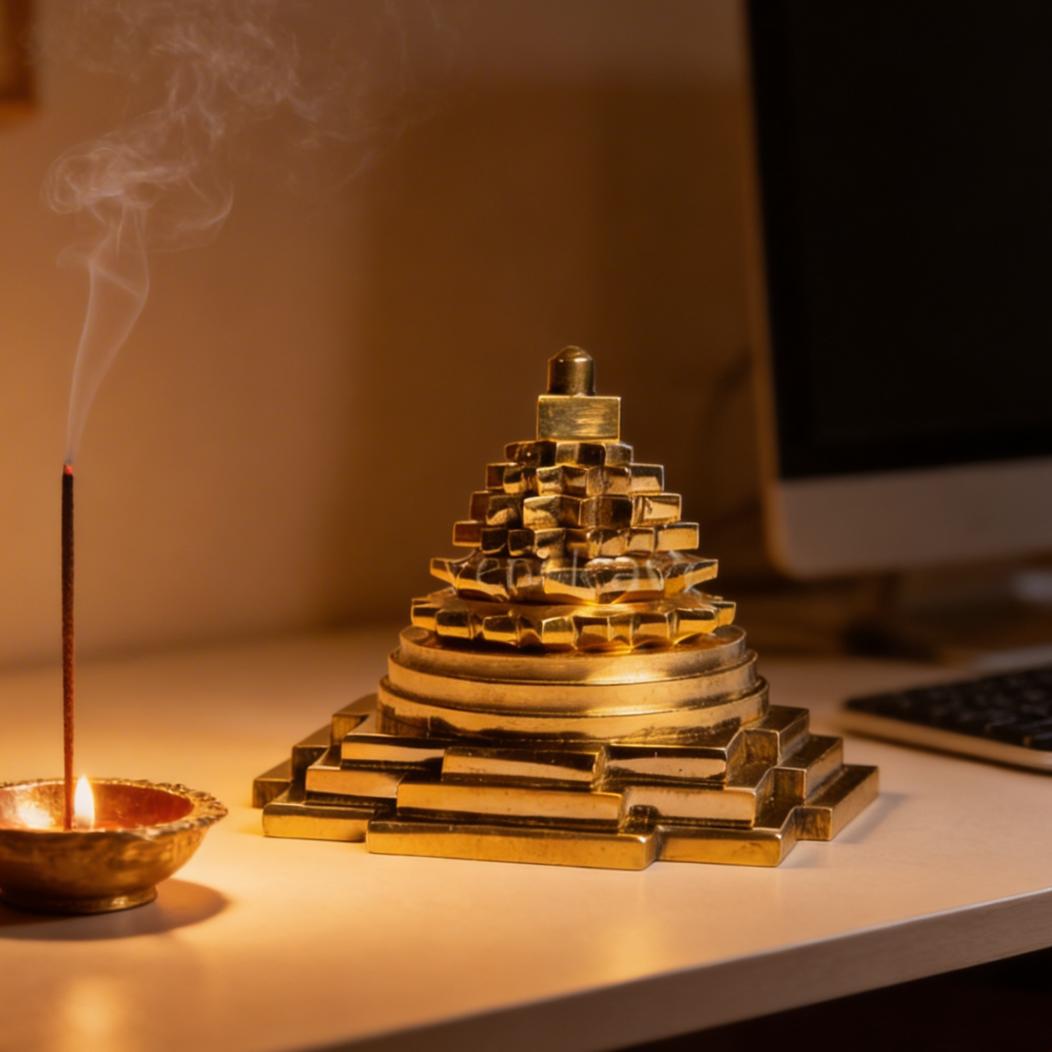 Brass Shree Yantra 3 Inches