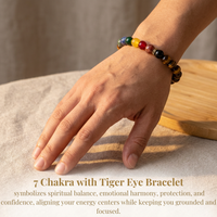 7 Chakra with Tiger Eye Bracelet