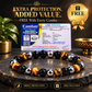 7 Horses Frame with Dhanyog & Dhan Vruddhi Bracelet Combo | Prosperity, Success & Positive Energy | FREE Triple Protection Bracelet