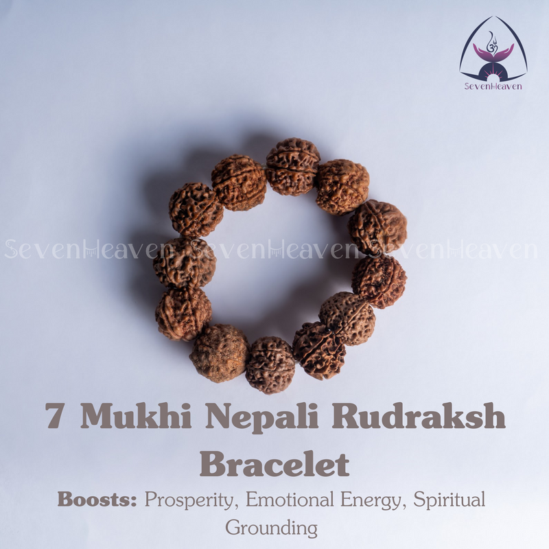 7 Mukhi Nepali Rudraksh Bracelet