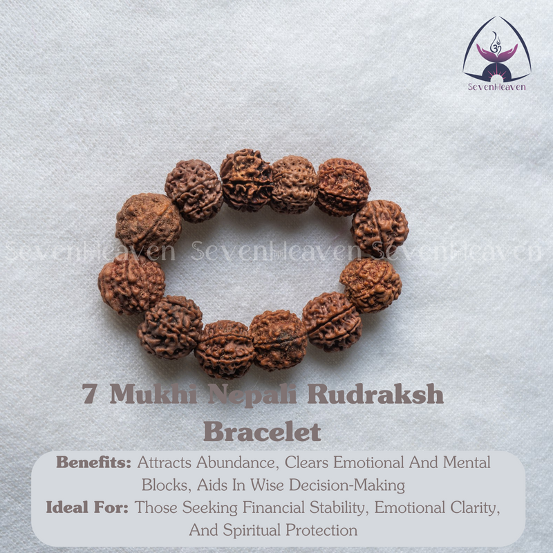 7 Mukhi Nepali Rudraksh Bracelet
