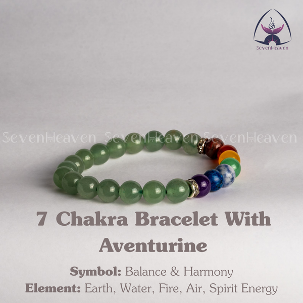 7 Chakra Bracelet with Aventurine