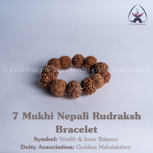 7 Mukhi Nepali Rudraksh Bracelet
