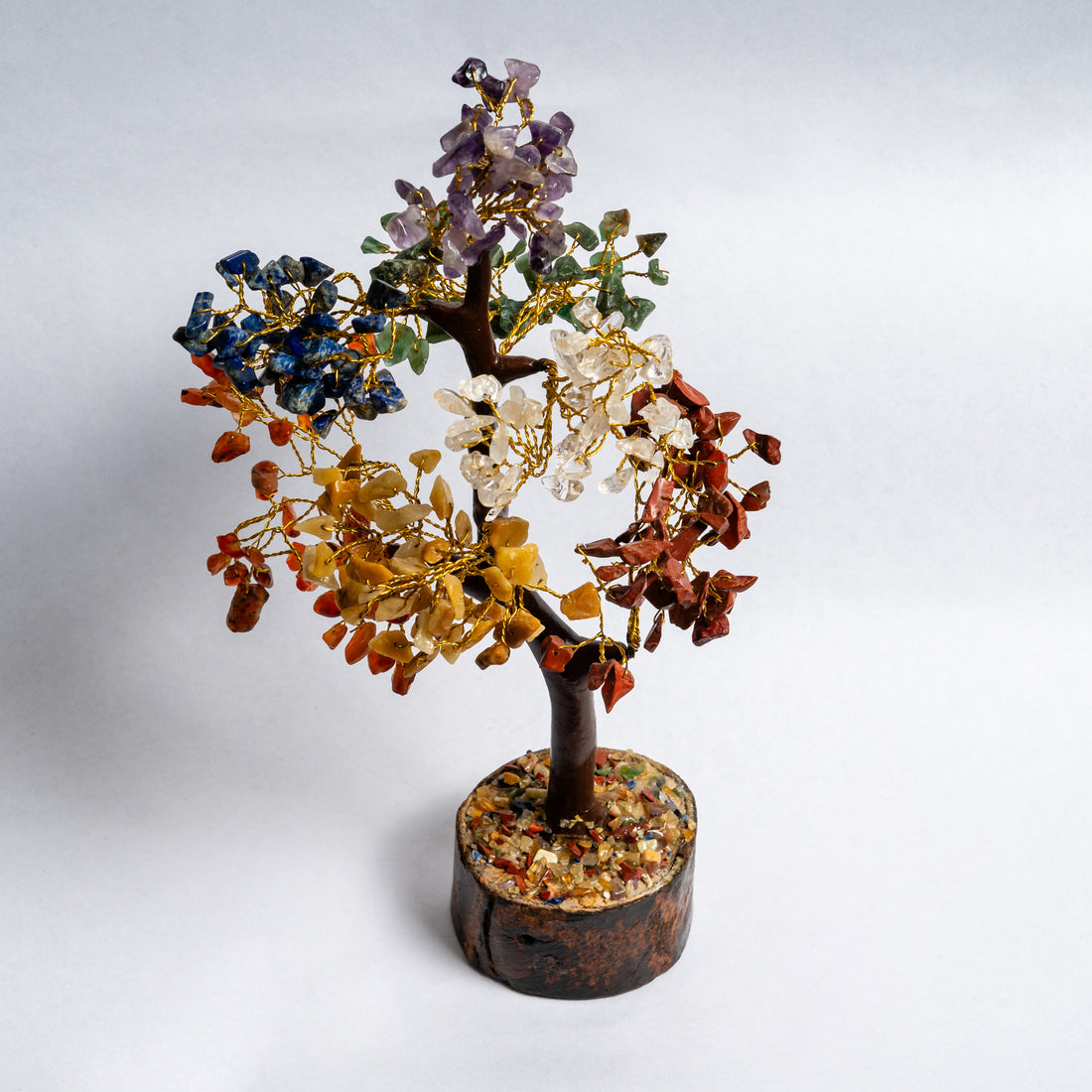 Authentic Crystal Gemstone Tree | Real Natural Stone Money Tree Decor | Handmade Home & Office Decoration