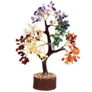 Authentic Crystal Gemstone Tree | Real Natural Stone Money Tree Decor | Handmade Home & Office Decoration