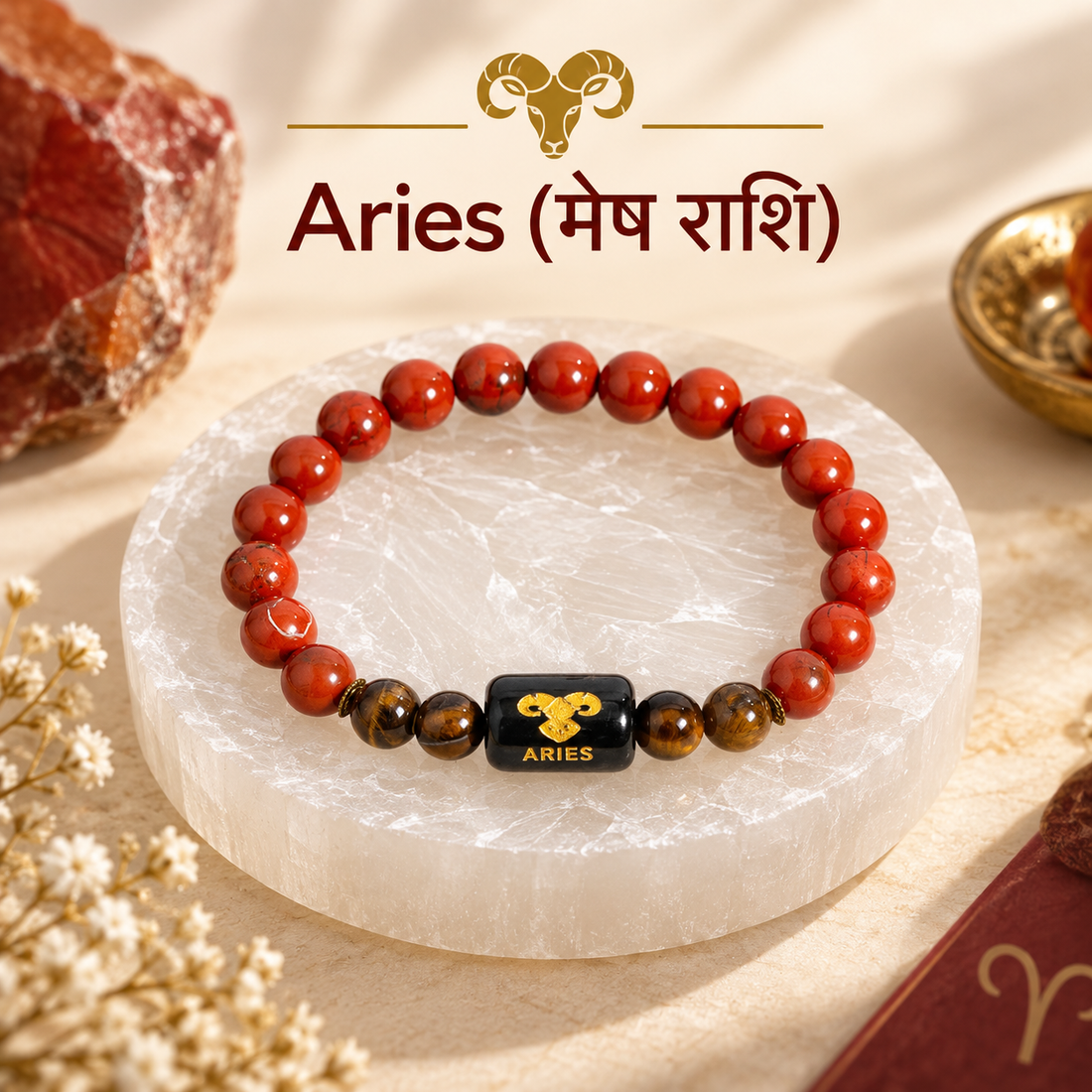 Zodiac Crystal Bracelet Collection | Natural Stone Astrology Bracelet for Men & Women | Personalized Zodiac Sign Charm Bracelet
