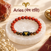 Zodiac Crystal Bracelet Collection | Natural Stone Astrology Bracelet for Men & Women | Personalized Zodiac Sign Charm Bracelet