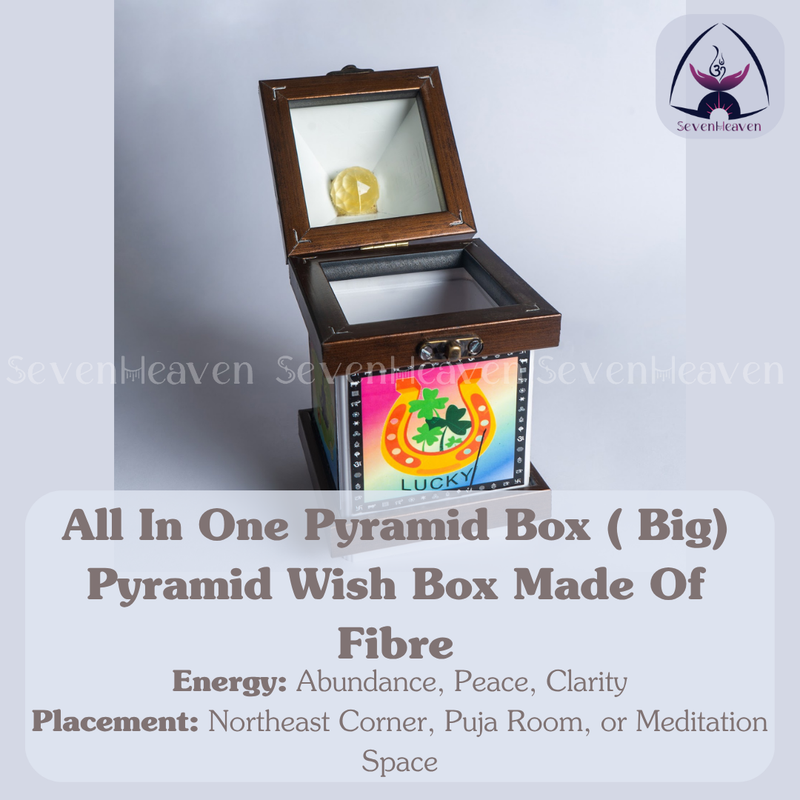 ALL IN ONE PYRAMID BOX ( BIG) PYRAMID WISH BOX MADE OF FIBRE