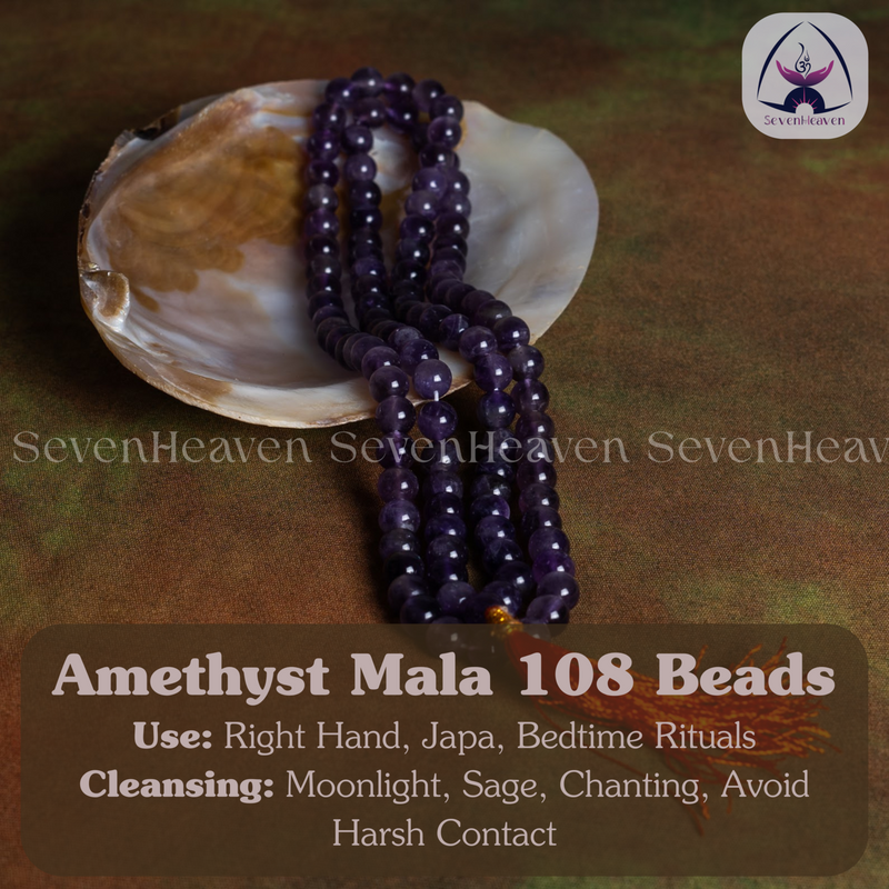 Amethyst Mala 108 Beads