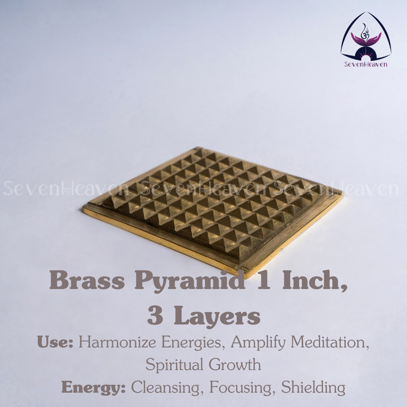 Brass Pyramid 1 Inch, 3 Layers