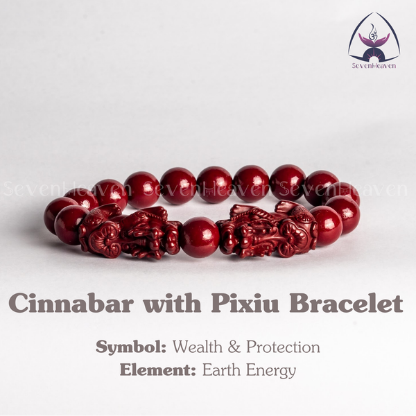 Cinnabar with Pixiu Bracelet