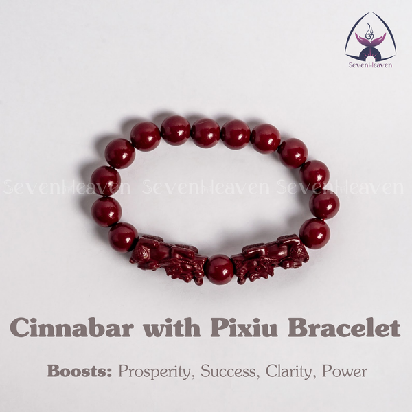 Cinnabar with Pixiu Bracelet