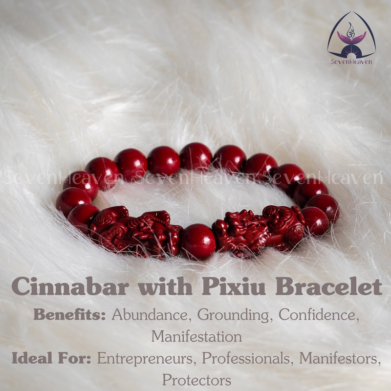 Cinnabar with Pixiu Bracelet