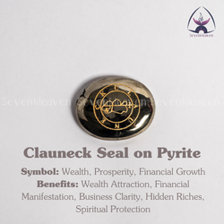 Clauneck Seal on Pyrite