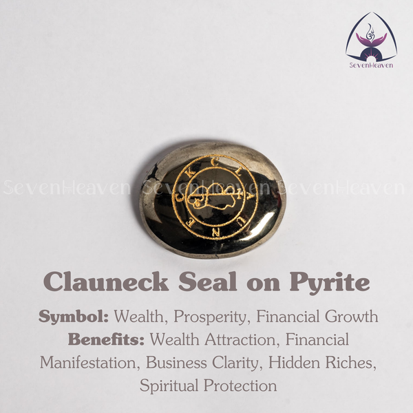Clauneck Seal on Pyrite