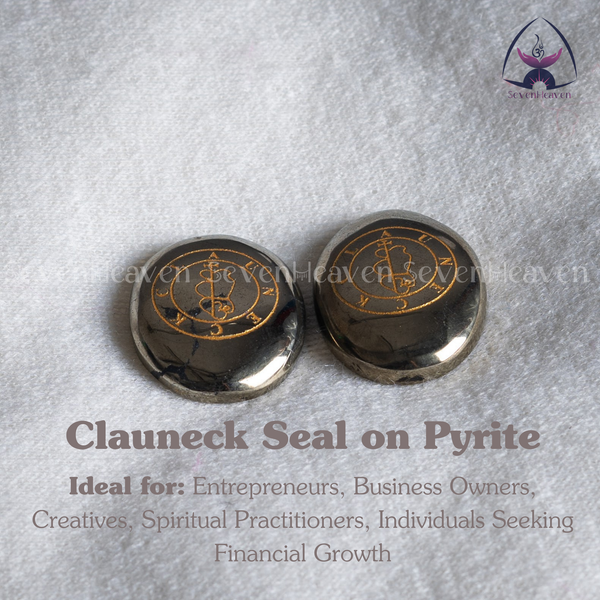 Clauneck Seal on Pyrite