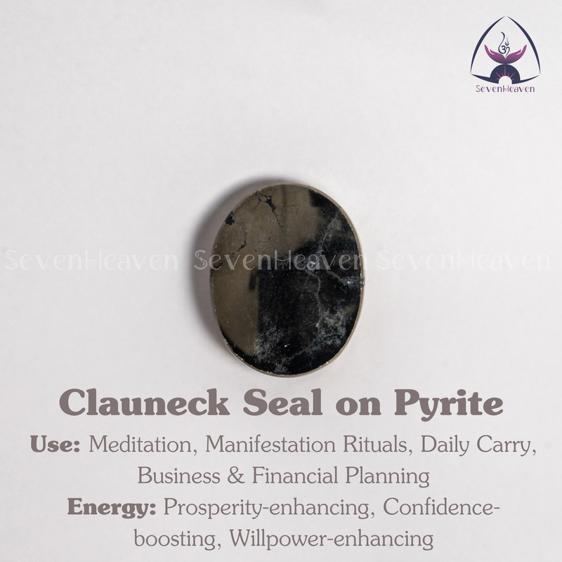 Clauneck Seal on Pyrite