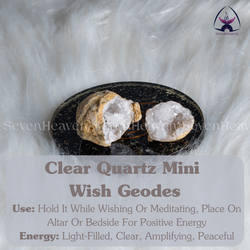 Clear Quartz Mini Wish Geodes