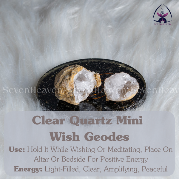 Clear Quartz Mini Wish Geodes