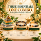 Dhanyog Pyramid & Dhanyog Bracelet Combo | Wealth, Prosperity & Positive Energy | FREE Triple Protection Bracelet