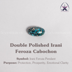 Double Polished Irani Feroza Cabochon