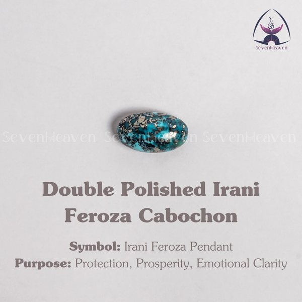 Double Polished Irani Feroza Cabochon