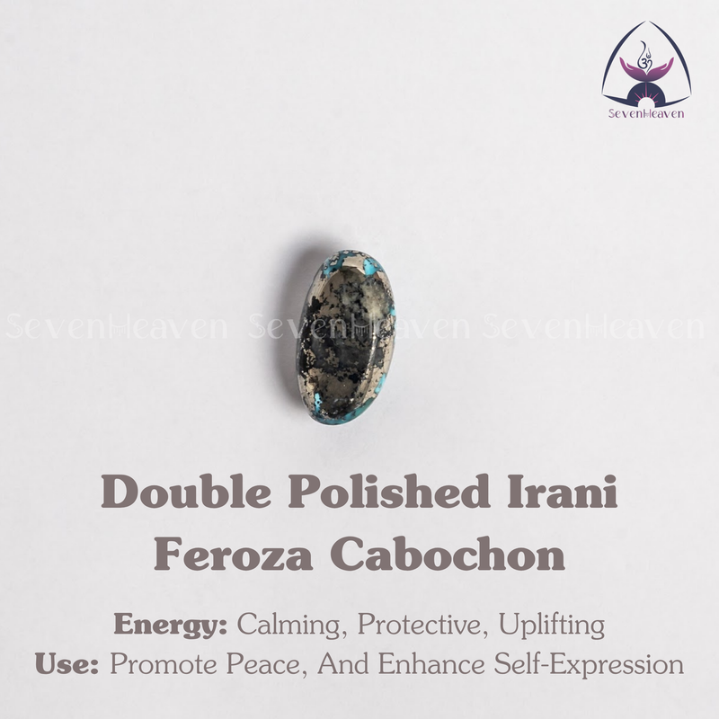 Double Polished Irani Feroza Cabochon