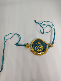 Premium Ganesha Crystal Rakhi Bracelet for Brother | Natural Crystal Stone Raksha Bandhan Rakhi | Handcrafted Design with Elegant Finish