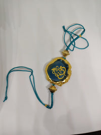 Premium Ganesha Crystal Rakhi Bracelet for Brother | Natural Crystal Stone Raksha Bandhan Rakhi | Handcrafted Design with Elegant Finish