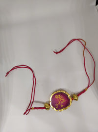 Premium Krishna Crystal Rakhi Bracelet for Brother | Natural Crystal Stone Raksha Bandhan Rakhi | Handcrafted Design with Elegant Finish