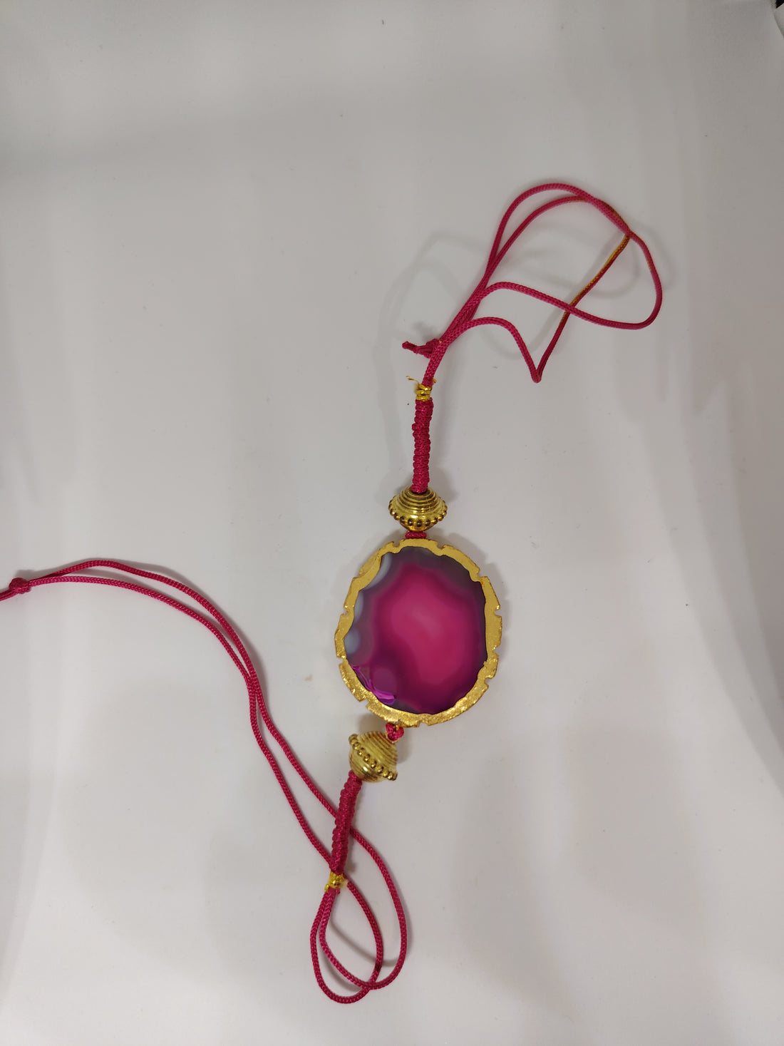 Premium Krishna Crystal Rakhi Bracelet for Brother | Natural Crystal Stone Raksha Bandhan Rakhi | Handcrafted Design with Elegant Finish