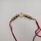 Premium Gold Pyrite Bead Rakhi Bracelet for Brother | Personalized Initial B Raksha Bandhan Rakhi | Handmade Lucky Charm Design