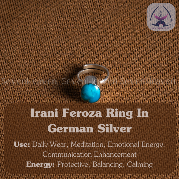 Irani Feroza Ring in German Silver