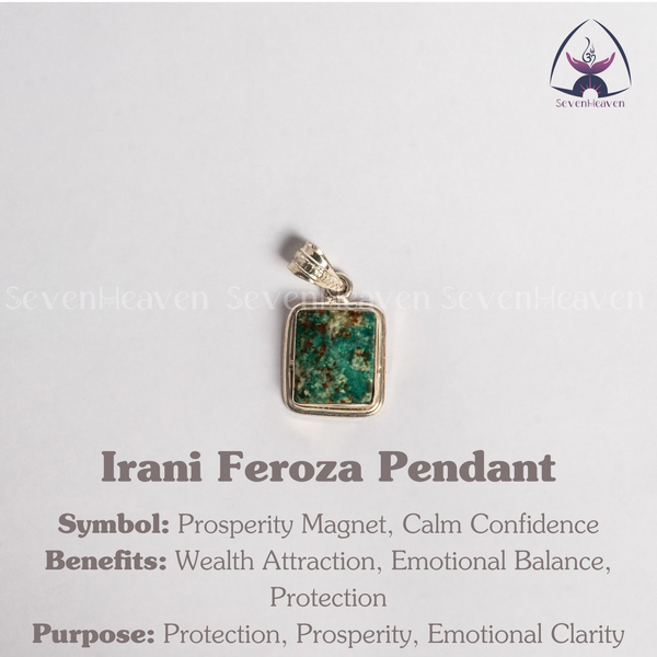 Ready To Wear Irani Feroza Pendant In German Silver