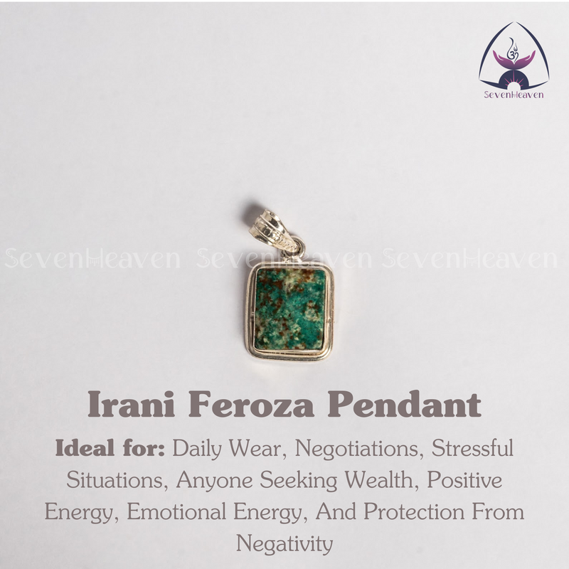 Ready To Wear Irani Feroza Pendant In German Silver