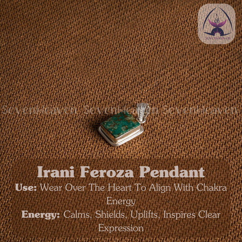 Ready To Wear Irani Feroza Pendant In German Silver