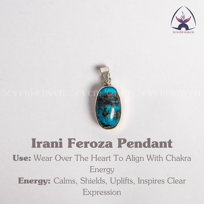 Ready To Wear Irani Feroza Pendant In German Silver