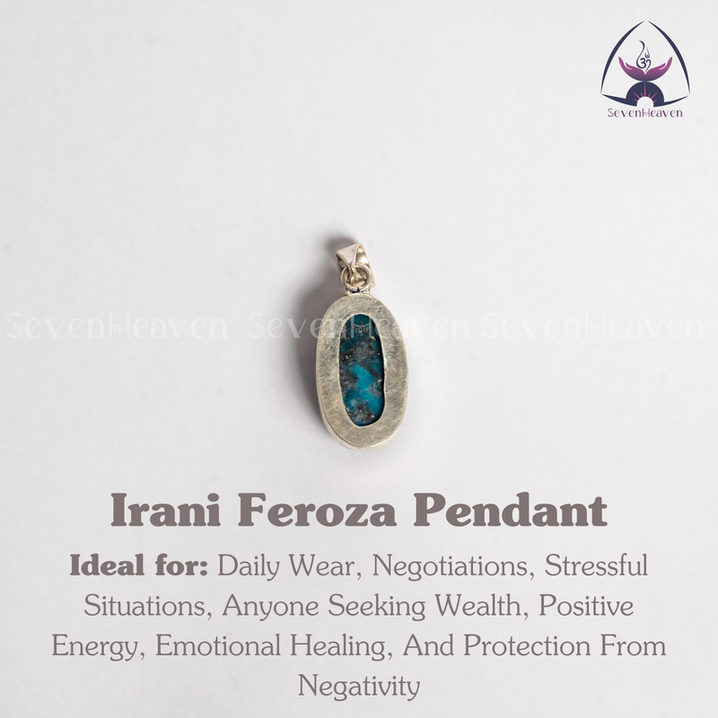 Ready To Wear Irani Feroza Pendant In German Silver